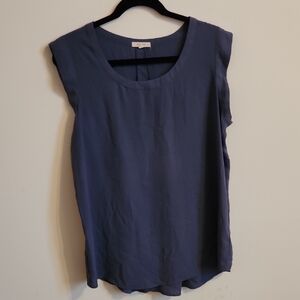 Pleione Navy Sleeveless Blouse